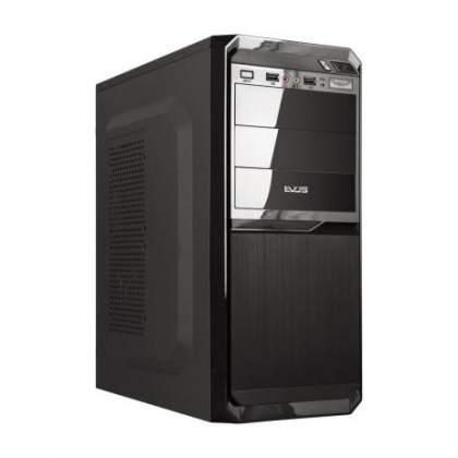 GABINETE ATX MICRO EVUS | G3-11P| 3 BAIAS COM FONTE 200W  | PRETO